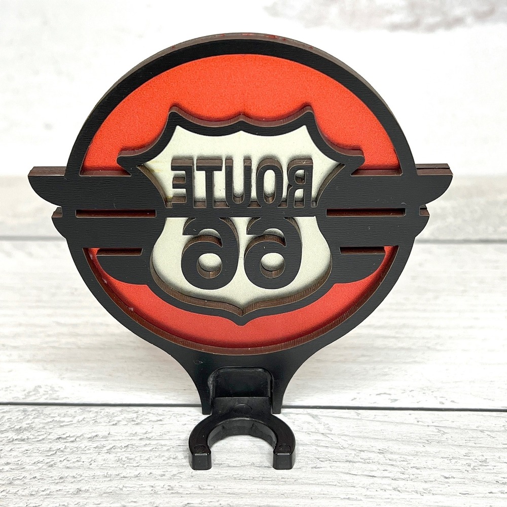 Route 66 Night Light Plug In Wall Vintage Retro Road Trip Decor Handcafted - Picture 3 of 8